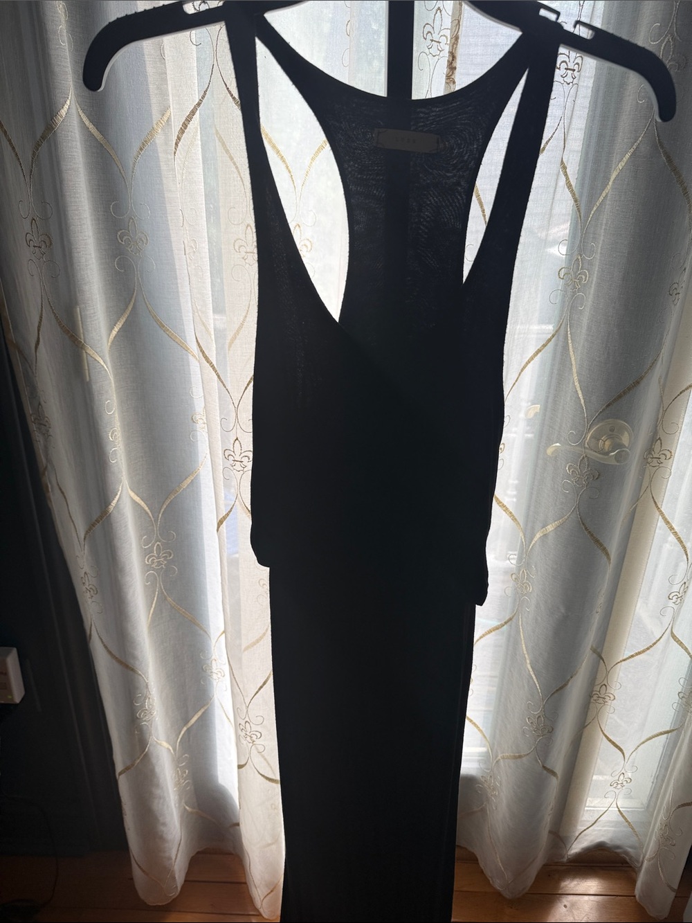 Lush Black Racerback Maxi Dress